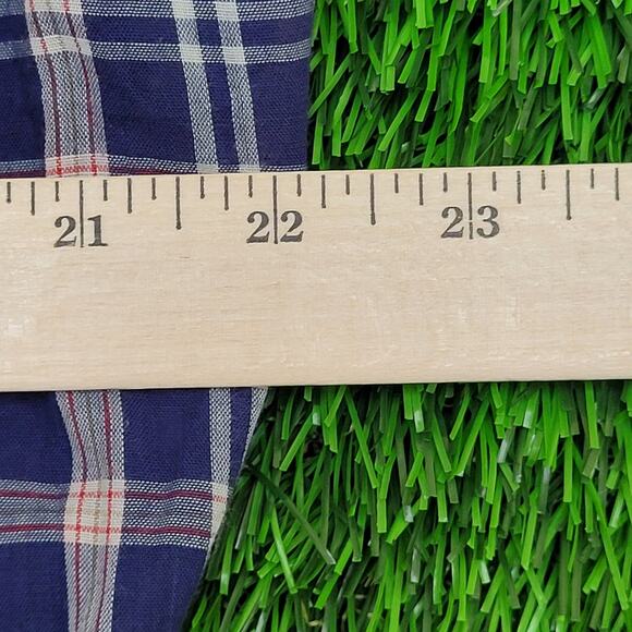 Vintage Wrangler Western Snap Shirt Large 22x30 Shadow Plaid - Picture 10 of 11